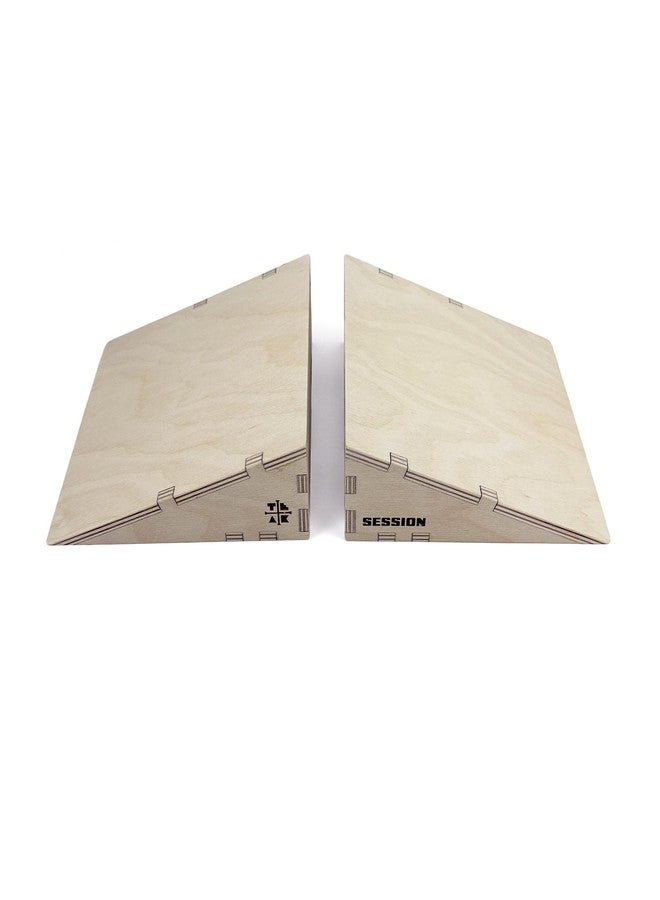 Teak Tuning x Session Wooden Fingerboard Ramp Kickers - 6 inches, 2-Pack of Obstacles, Smooth Surface, Handmade in Rochester NY - Image 1